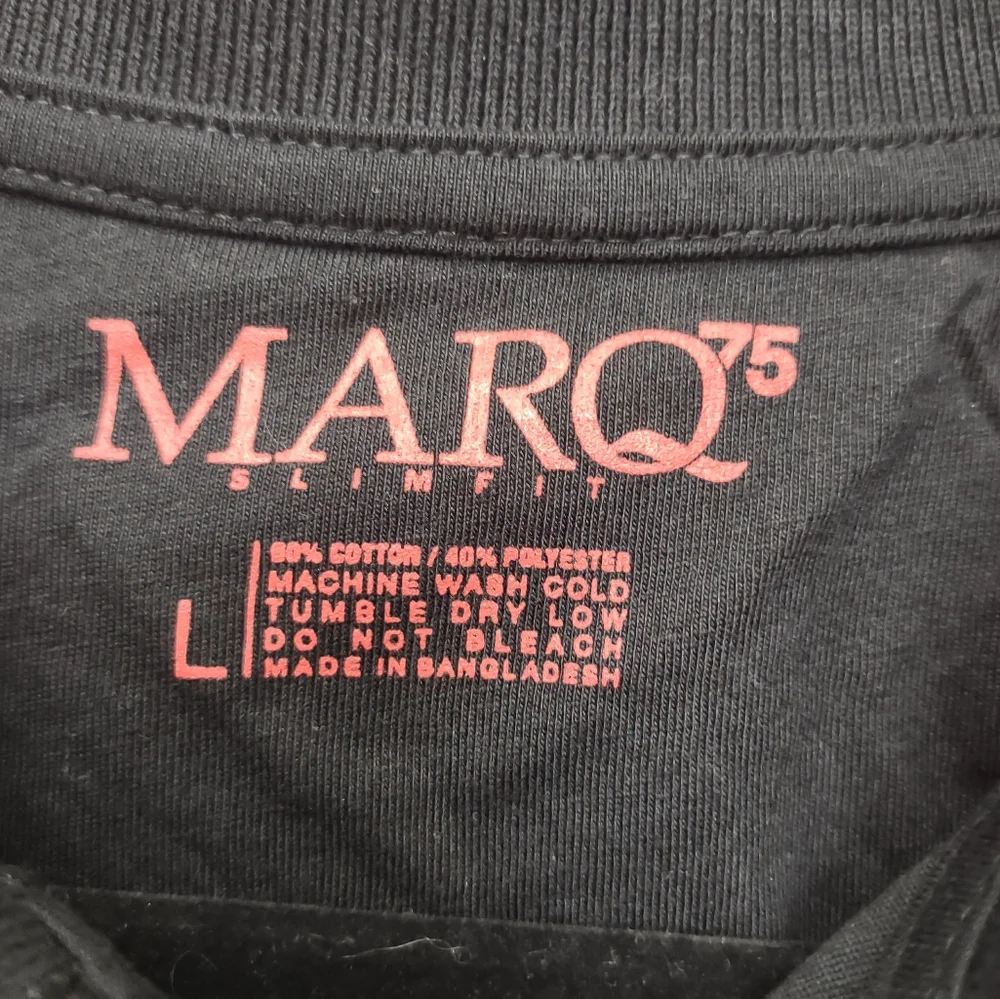 Marq75 slim fit long sleeved polo